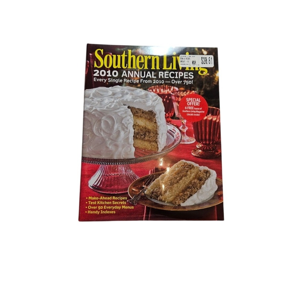 Southern Living 2010 Annual Recipes Hardcover Cookbook Over 750 Recipes